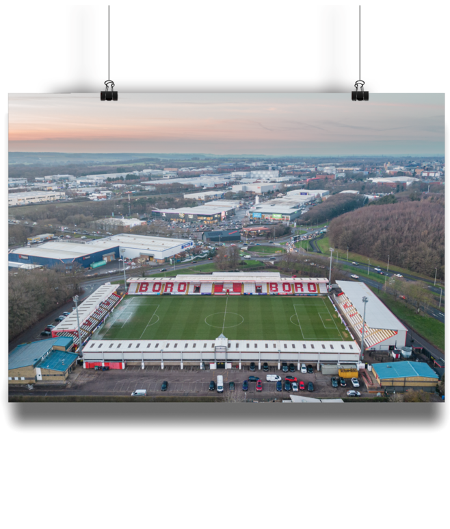 Landscape Matte Art Print Stevenage FC