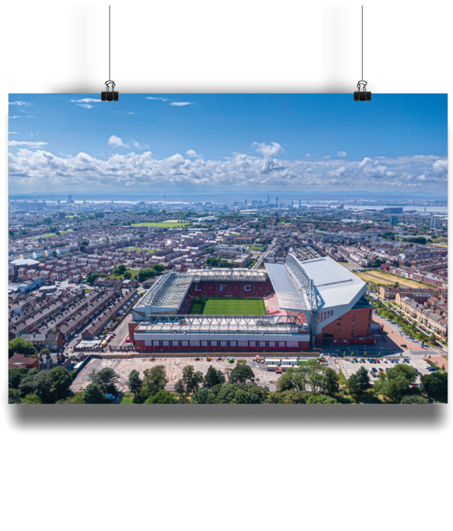 Liverpool Football Club Drone Photography Print
