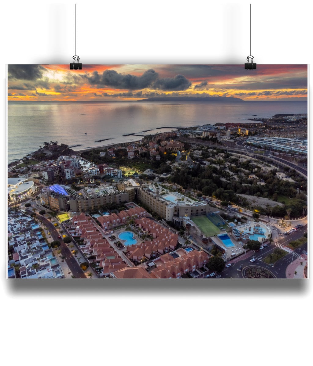 Stunning Sunset over Playa Del Duque Tenerife now available in print
