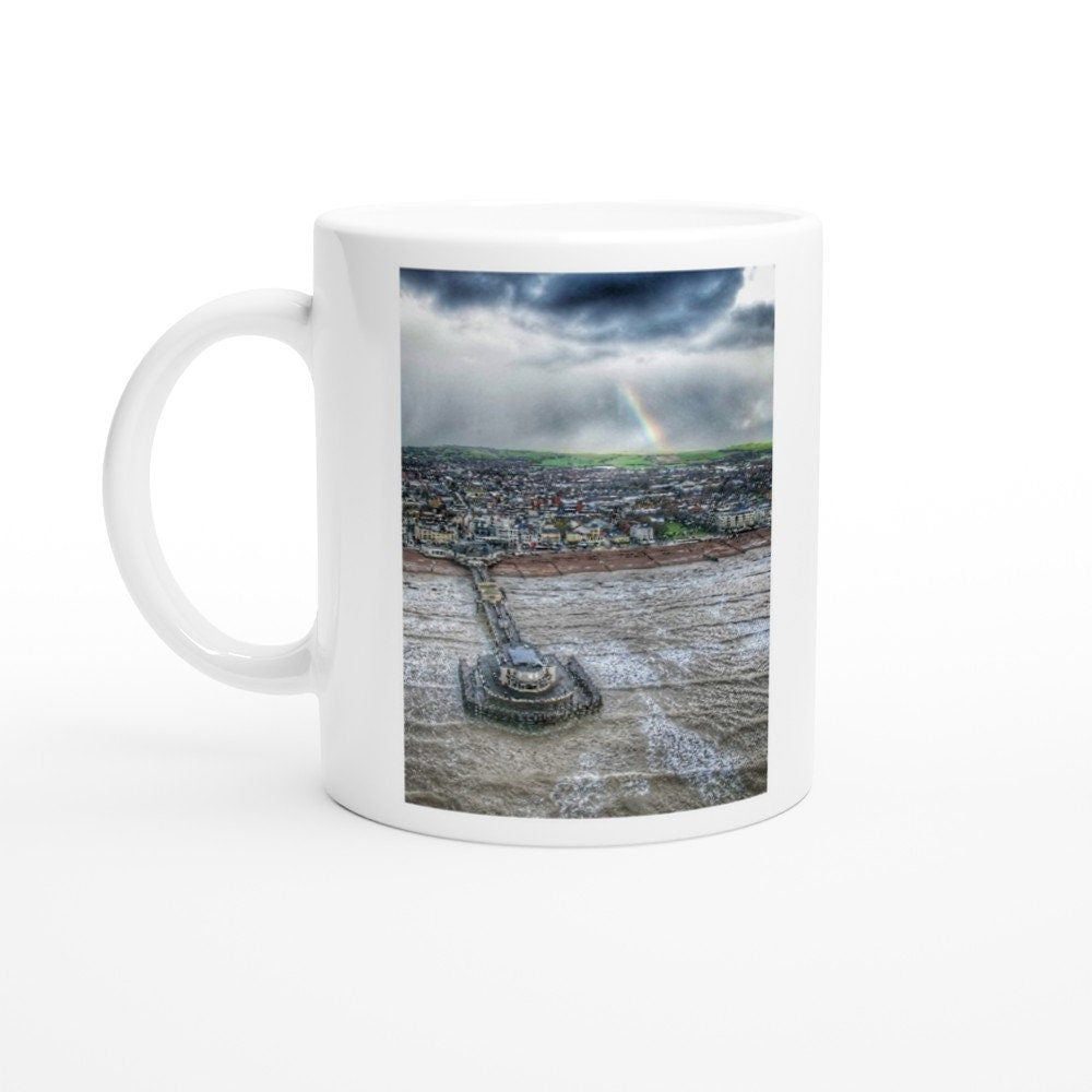 I love Worthing drone shot mug White 11oz Ceramic Mug