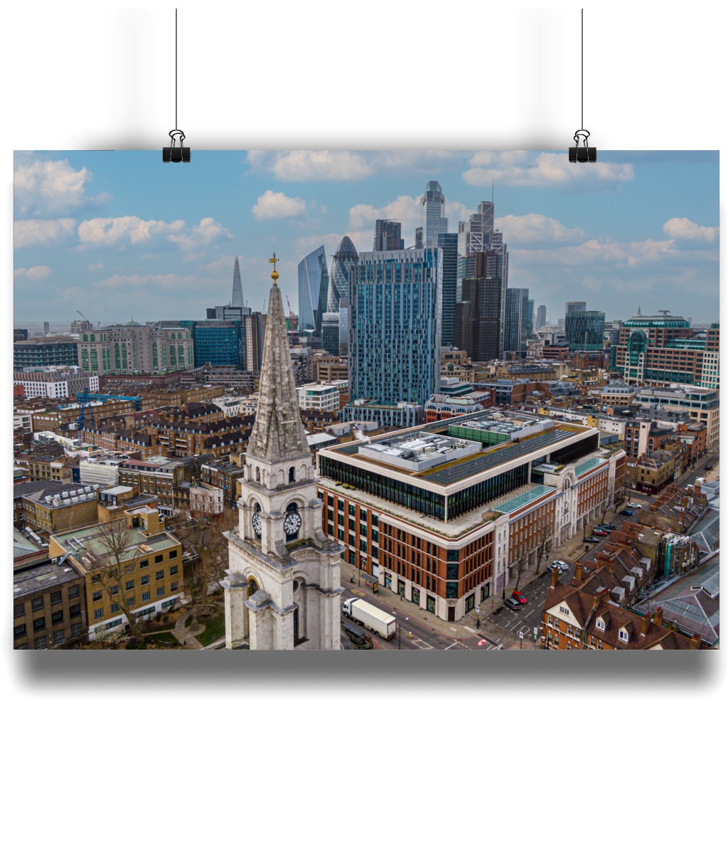 Landscape Matte Art Print City spitalfields estsy
