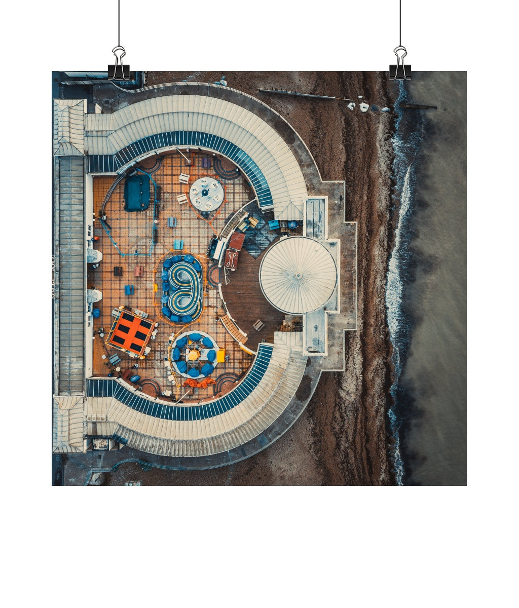 Square Lustre Fine Art Print Worthing lido etsy
