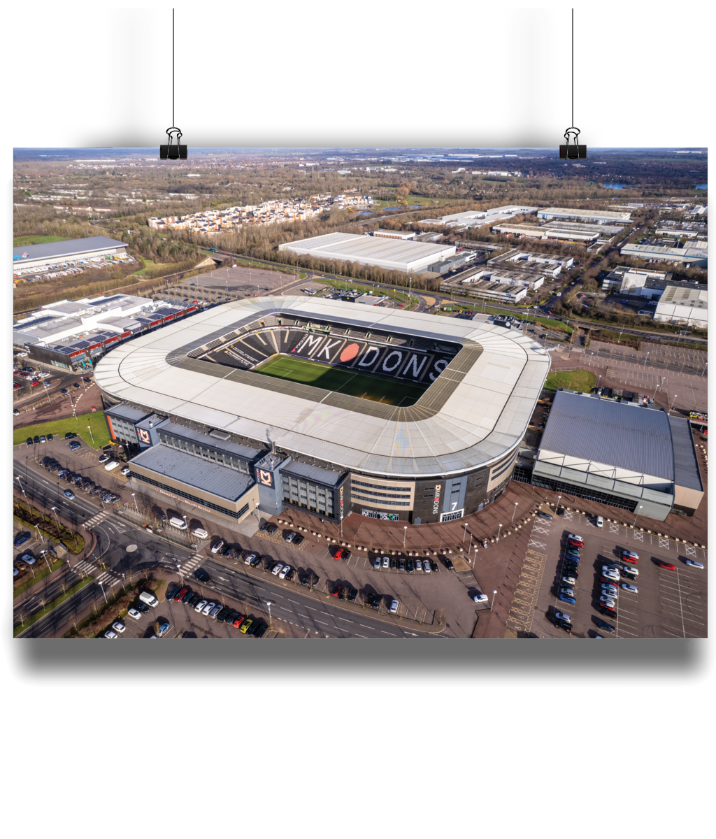 Stadium MK Home of Milton Keynes Dons FC, great gift for any Dons Fan