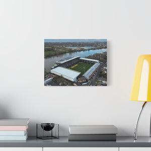 Fulham Football Club Canvas Wall Art, Great Gift Idea of Craven Cottage View From The Air