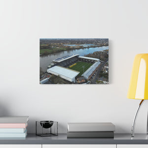 Fulham Football Club Canvas Wall Art, Great Gift Idea of Craven Cottage View From The Air