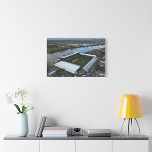 Fulham Football Club Canvas Wall Art, Great Gift Idea of Craven Cottage View From The Air