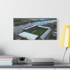 Fulham Football Club Canvas Wall Art, Great Gift Idea of Craven Cottage View From The Air