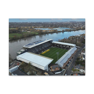 Fulham Football Club Canvas Wall Art, Great Gift Idea of Craven Cottage View From The Air