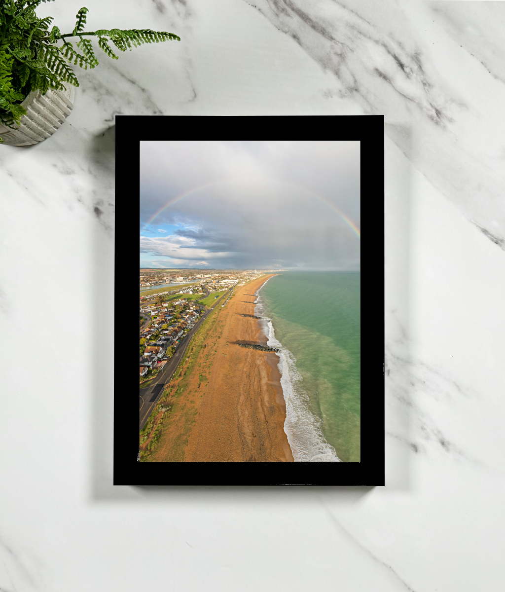 Shoreham by Sea By Drone Rainbow Print